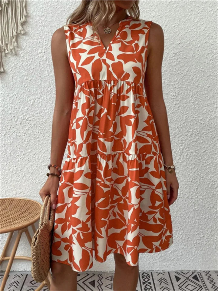 ALLEGRA™ | ROBE D'ÉTÉ À FEUILLES