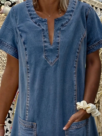 SOFIA™ | ROBE EN DENIM SOUPLE
