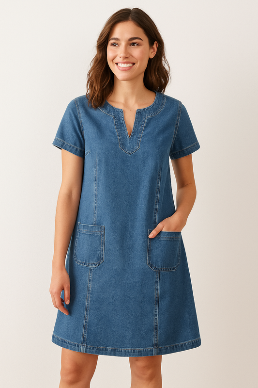 SOFIA™ | ROBE EN DENIM SOUPLE